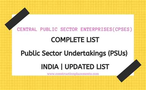 psu admission status|Public Sector Undertakings (PSUs) in India .